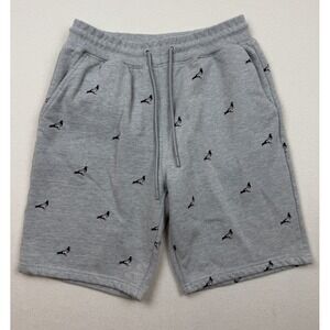 STAPLE Pigeon Sweat Shorts Mens L Cotton Blend Fleece Lined Drawstring Pockets
